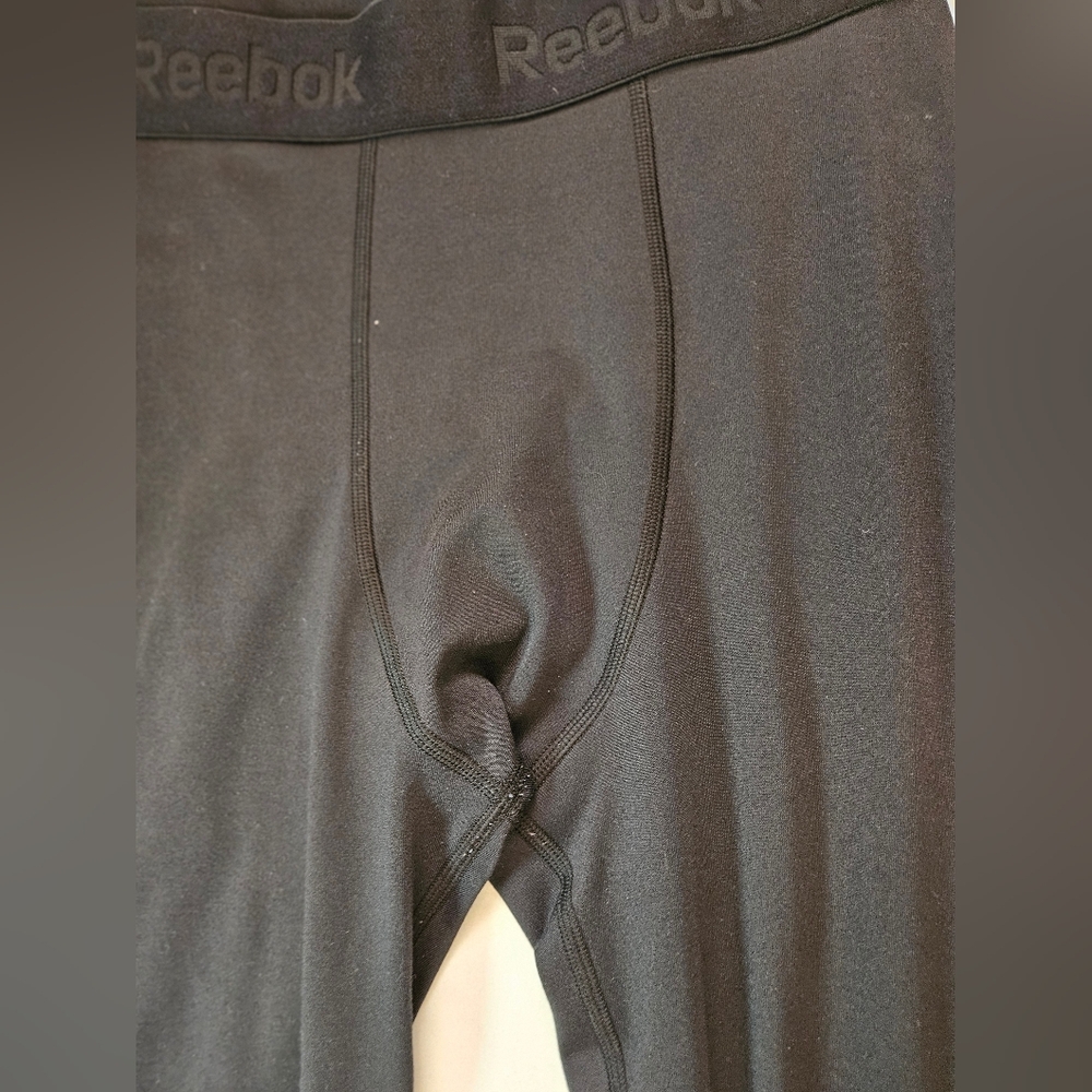Reebok Mens Black Compression Speedwick Workout Tights Size Large - Picture 5 of 15